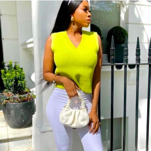 Zara NWT Ribbed Knit Sweater Vest size L - Picture 8 of 13